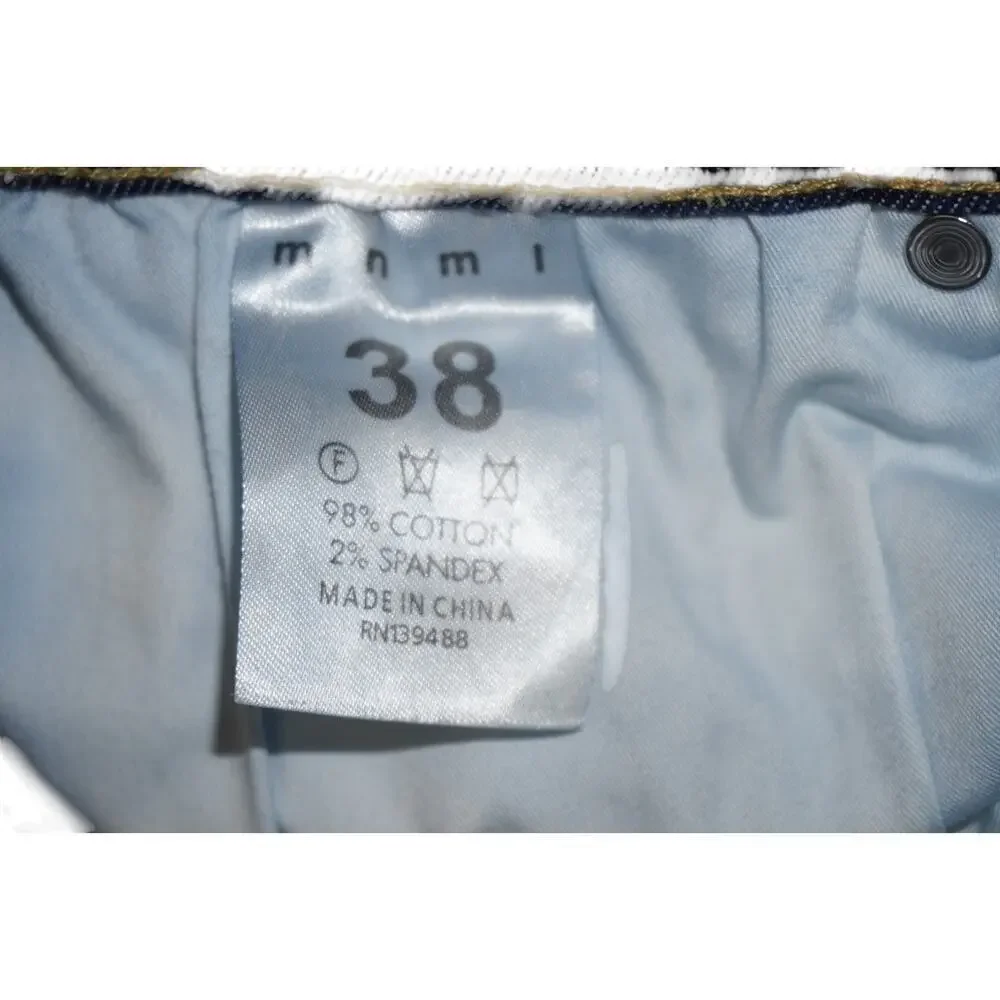 MNML Skeleton Bone Patch Jeans Men’s Size 38 – Dark Wash Denim